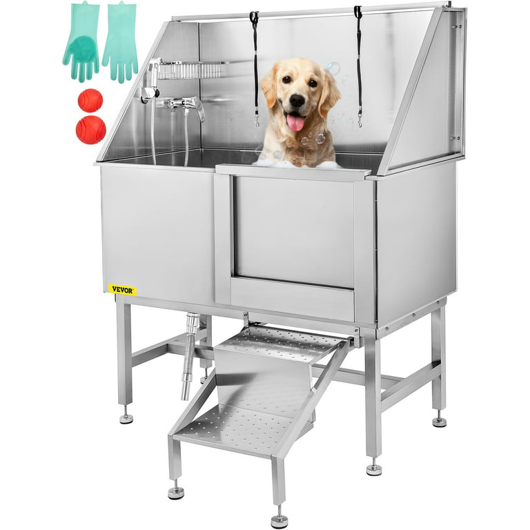 CO-Z 50” Stainless Steel Dog Grooming Kit, Pet Bathing Station