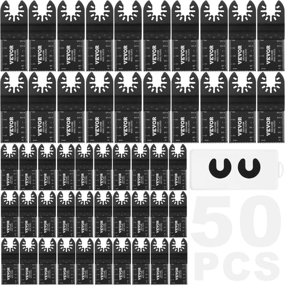 50PCS Oscillating Saw Blades, Universal Quick Release Oscillating Saw Blades, Multitool Tool Blades for Wood Plastic Aluminum, Fit Dewalt Milwaukee Hitachi Chicago Craftsman