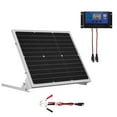 thumbnail image 1 of VEVOR 50W 12V Solar Battery Trickle Charger Maintainer, Mono Solar Panel Battery Charger with Upgraded MPPT Controller & Adjustable Mount Bracket, IP65 Waterproof for Car Boat RV Trailer House Roof, 1 of 9