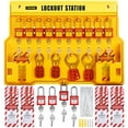 thumbnail image 1 of VEVOR 58 pcs Lockout Tagout Kits, Electrical Safety Loto Kit Includes Padlocks, Lockout Station, Hasp, Tags & Zip Ties, Lockout Tagout Safety Tools for Industrial, Electric Power, Machinery, 1 of 9