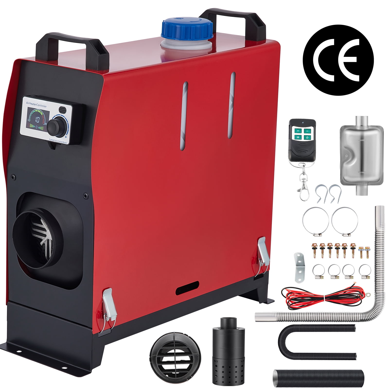 VEVOR 5KW Diesel Air Heater All in One 1 Air Outlet Diesel Heater 12V  Remote Control Parking Heater Silencer with Voice Broadcast Switch for RV  Trucks Bus and Trailer - Walmart.com