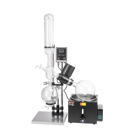 VEVOR 5L Rotary Evaporator RE-501 lab Evaporator Rotary Vacuum Evaporator Digital Controller 0-90rpm Rotary Evaporator Set