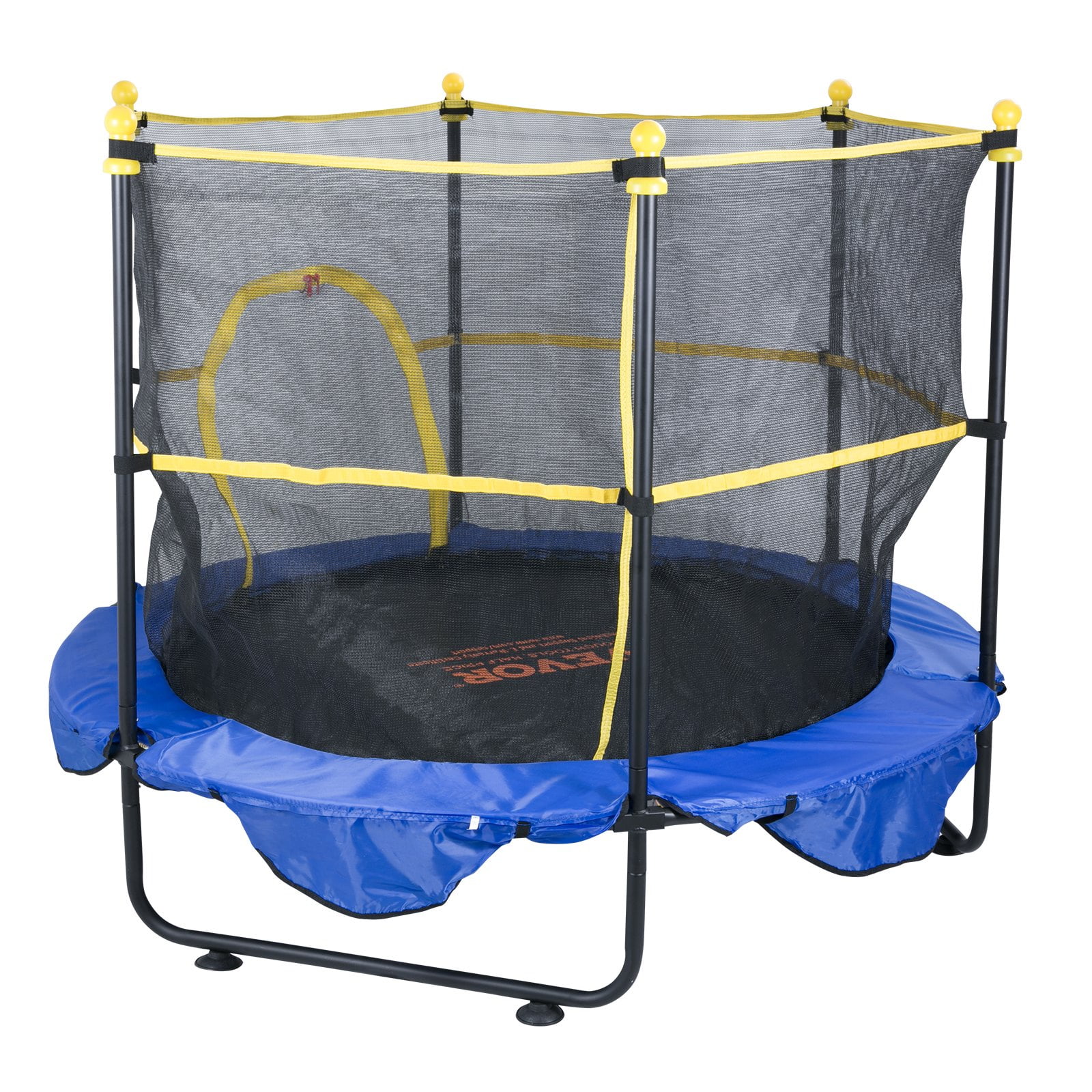 VEVOR 5ft Kids' Trampoline with Safety Enclosure and Basketball Hoop