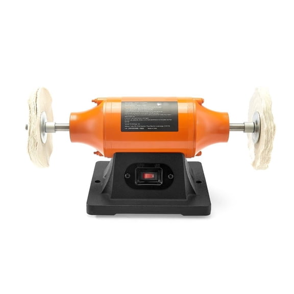 VEVOR 6" Bench Buffer Polisher 1/2 HP 3450RPM for Metal Jewelry Wood Polishing