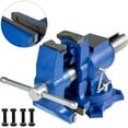 thumbnail image 1 of VEVOR 6" Heavy Duty Bench Vise , Double Swivel Rotating Vise Head/Body Rotates 360° ,Pipe Vise Bench Vices 30Kn Clamping Force, for Clamping Fixing Equipment Home or Industrial Use, 1 of 10