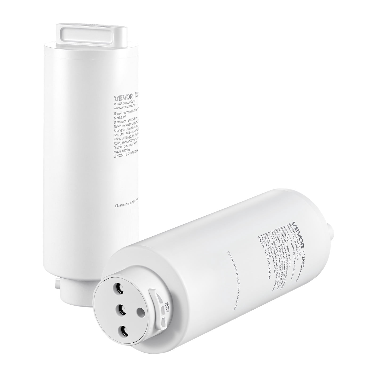 VEVOR 6-Stage RO Composite Filter – Reverse Osmosis Water Filter Cartridge Replacement, Blocks Impurities & Adsorbs Odors, Compatible with VEVOR X811B Ice Maker Water Dispenser