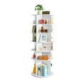 thumbnail image 1 of VEVOR 6 Tiers Rotating Shoe Rack Tower, 360° Spinning Shoe Rack, Revolving Storage Round Carousel Display, Freestanding Lazy Susan Organizer Display for Bedroom, Living Room, Entryway, Closet, White, 1 of 9