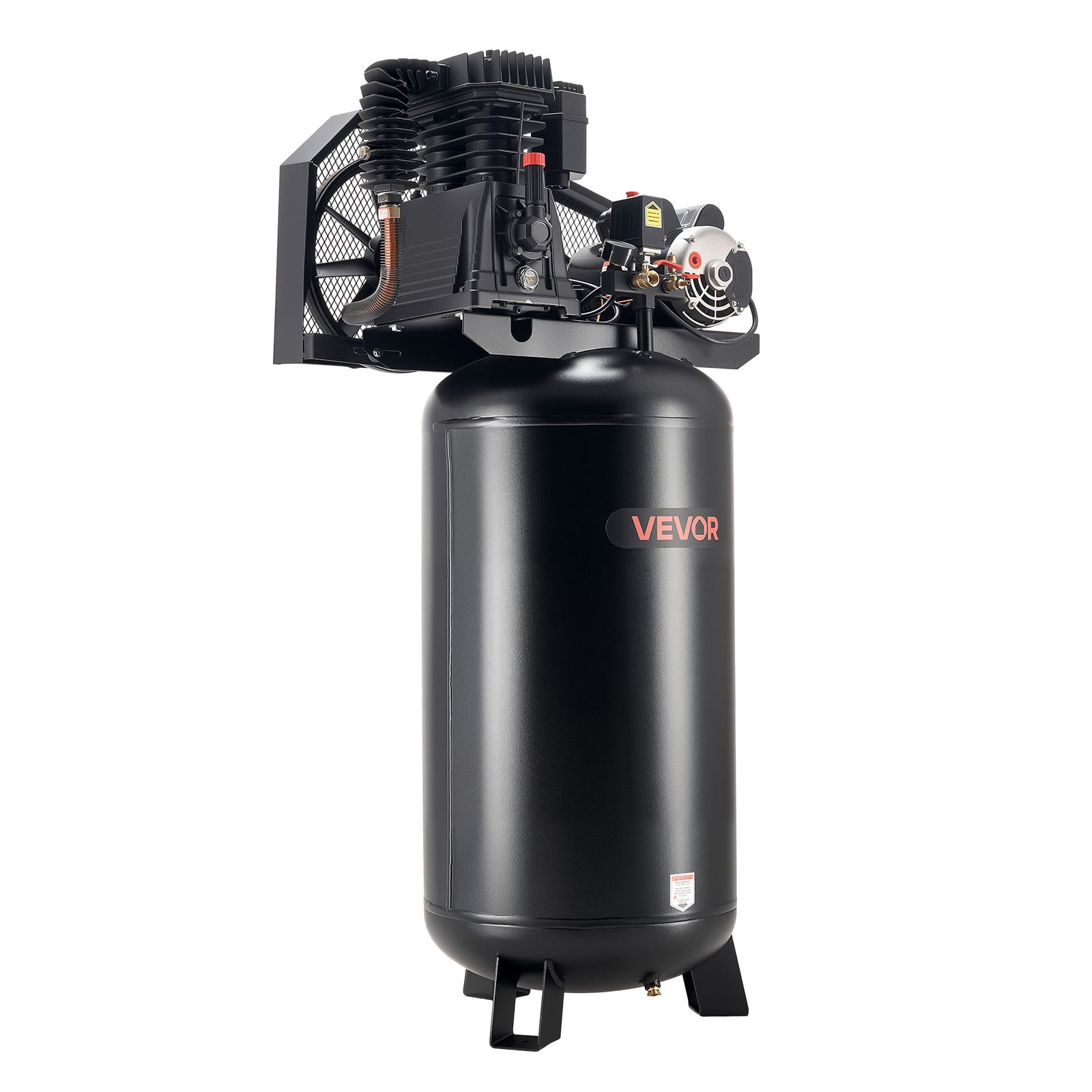 VEVOR 60 Gallons Heavy-Duty Air Compressor, 5HP 12 SCFM at 90PSI Air ...