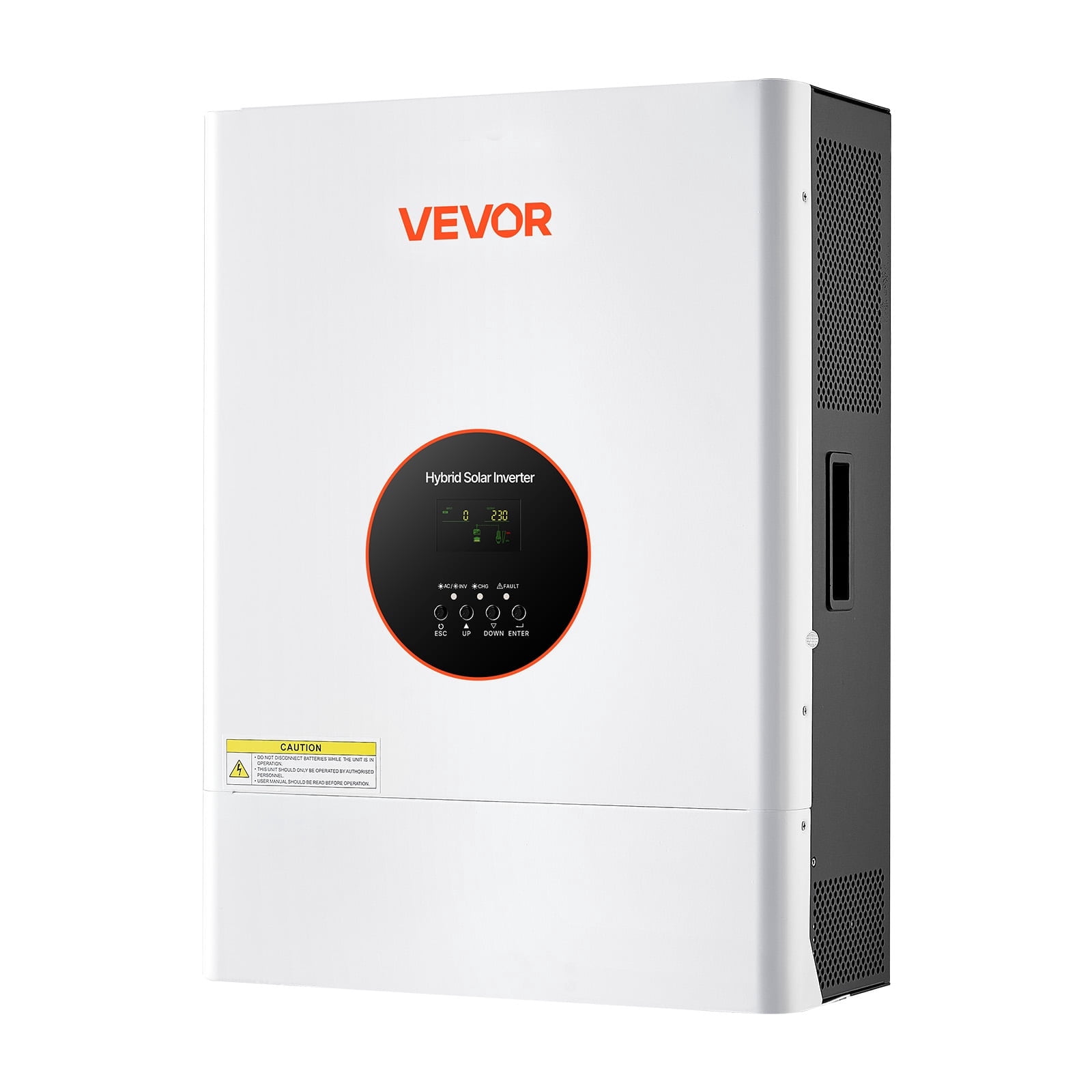 VEVOR 6000W 48V Hybrid Solar Inverter, 120V/240V Split Phase, Built-in 120A MPPT Solar Controller, Low Frequency Pure Sine Wave Power Inverter Charger, for Lead Acid Lithium Battery off-Grid Systems
