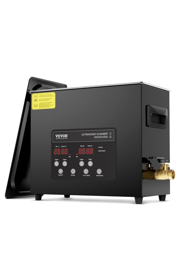 6L Ultra Sonic Cleaner, 180W Digital Ultrasonic Cleaning Machine with Gentle Mode & Upgraded Degassing, 40kHz Industrial Ultrasound Cleaner with Heater & Timer for Retainer, Jewelry, Tools