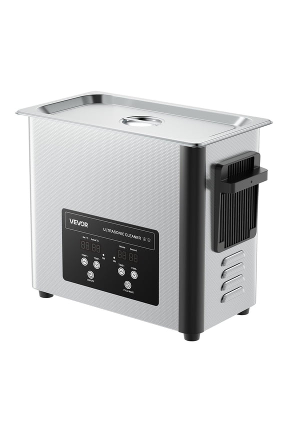 VEVOR 6L Ultrasonic Cleaner, Professional Ultrasonic Cleaner Machine with Cleaning Basket & Digital Display, 120W Stainless Steel 40kHz Cleaning Machine for Watches, Razors, Jewelry, Coins a