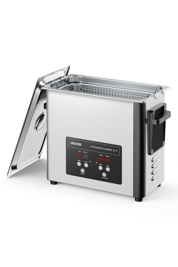 6L Ultrasonic Cleaner, Professional Ultrasonic Cleaner Machine with Cleaning Basket & Digital Display, 120W Stainless Steel 40kHz Cleaning Machine for Watches, Razors, Jewelry, Coins and More
