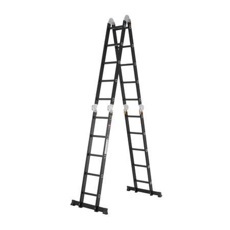 VEVOR 7-in-1 Multi-Purpose Folding Ladder – 5-Step, 19 ft Reach Height for Versatile Work