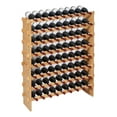 thumbnail image 1 of VEVOR 72 Bottle Stackable Modular Wine Rack, 8-Tier, Floor Freestanding Wine Storage Rack, Sturdy Wines Holder Display Shelf, Wobble-Free Shelves, Easy Assembly, for Kitchen, Cellar, and Bar, Natural, 1 of 9