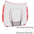 thumbnail image 1 of VEVOR 7x7 ft Baseball Softball Practice Net, Portable Baseball Training Net for Hitting Batting Catching Pitching, Backstop Baseball Equipment Training Aids with Strike Zone (Without framework), 1 of 9