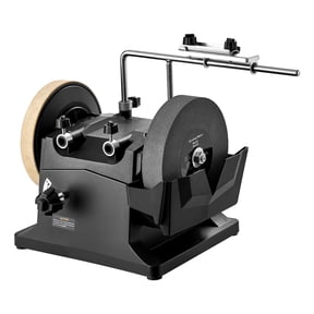 VEVOR 8-Inch Wet Sharpening System, Water-Cooled Knife Grinder Machine with 155 RPM Grinding Speed, Vertical/Horizontal Two-Direction Wet Stone Grinder, Wet Bench Grinder for Knife, Chisel, Knife,Axe