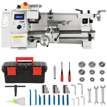 VEVOR 8" x 14", Mini Lathe Machine 2250 PRM Variable Speed Change, Precision Mini Lathe 650W Metal Working, Milling Machine for Various Types of Metal Turning
