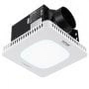 White LED Bathroom Ceiling Exhaust Fan with Galvanized Steel Housing