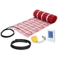 thumbnail image 1 of VEVOR 80 sqft Self-Adhesive Mesh Floor Heating Mat System, 120V Electric Radiant Heated Floor System, with Smart Control Thermostat & Alarm, Easy Installation for Tile, Stone, Vinyl, 1 of 9