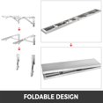 thumbnail image 1 of VEVOR 8ft Drop-Down Concession Shelf (Stainless Steel, 100lb Capacity), 1 of 7