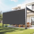 thumbnail image 1 of VEVOR 90% Sun Shade Cloth, 8 x 12 ft Pergola Shade Cover with Stainless Steel Grommets, Sun Shades Canopy Privacy Screen with 140 GSM HDPE Material, for Outdoor, Patio, Garden, and Backyard (Black), 1 of 9