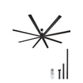 thumbnail image 1 of VEVOR 96 In Ceiling Fan without Light,6-Speed Remote Control, Aluminum 8-Blade, Reversible DC Motor, Modern Low Profile Flush Mount Exterior Fan for Bedroom, Living Room,Patio, Indoor/Outdoor, Black, 1 of 9