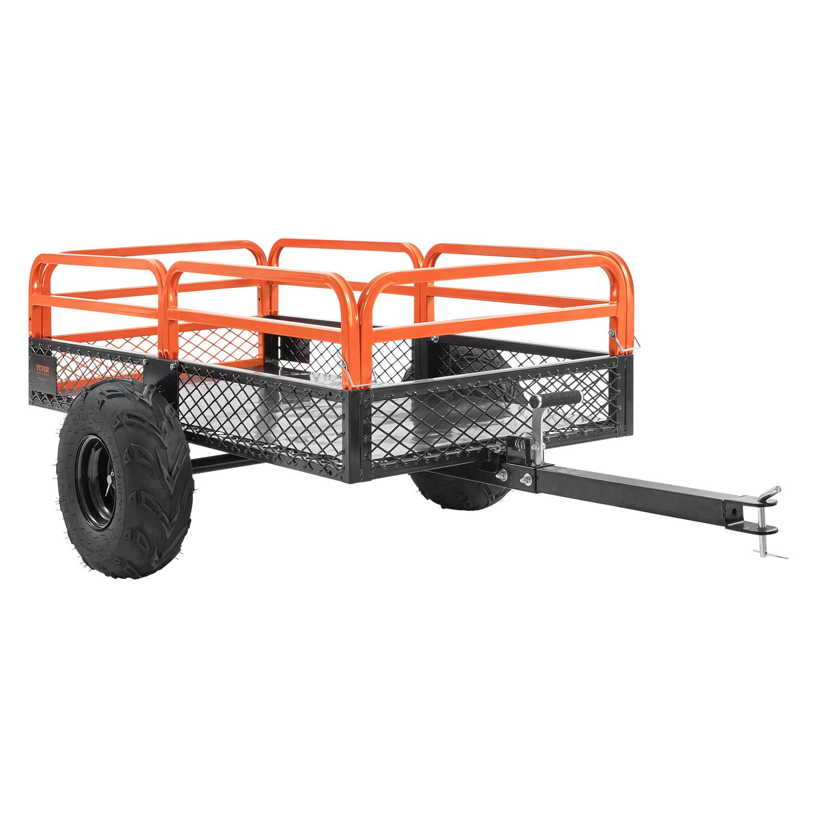 VEVOR  ATV Dump Trailer Tow Behind Garden Cart for Mowers, Tractors, ATV, UTV 1500lbs Load Capacity Steel