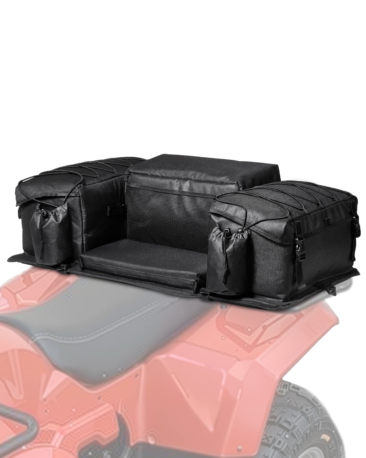 VEVOR ATV Rear Storage Bag, 50L ATV Rear Cargo Bag with Sponge Seat ...