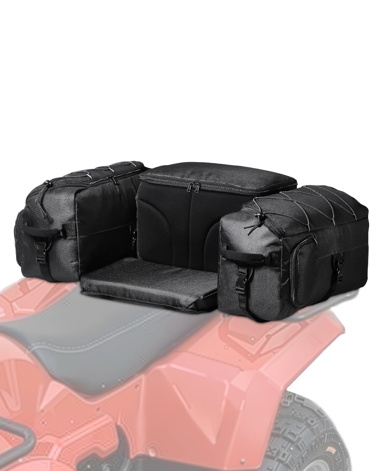 Kids Atv Rear Rack VEVOR ATV Rear Storage Bag, 74L ATV Rear Cargo Bag with Cooler ...