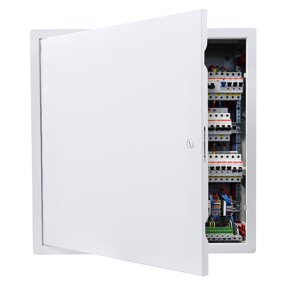 VEVOR Access Panel for Drywall, 19.2 x 19.2 in Galvanized Steel Access Door, Easy Install Hinged Service Panel with Screwdriver Latch, for Ceiling Plumbing Electrical, 18.4 x 18.4 White