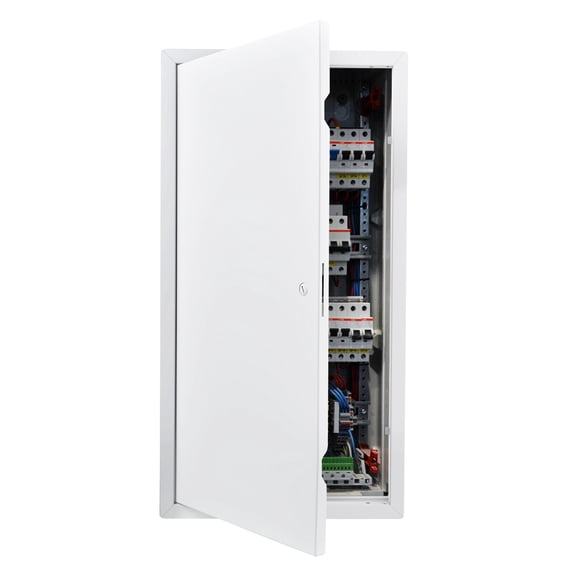 VEVOR Access Panel for Drywall, 30.3 x 15.2 in Galvanized Steel Access Door, Easy Install Hinged Service Panel with Screwdriver Latch, for Ceiling Plumbing Electrical, 14.4 x 29.4 White