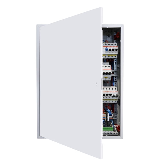 VEVOR Access Panel for Drywall, 33.2 x 25.2 in Galvanized Steel Access Door, Easy Install Hinged Service Panel with Screwdriver Latch, for Ceiling Plumbing Electrical, 24.4 x 32.4 White