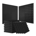 thumbnail image 1 of VEVOR Acoustic Foam Panels, 24 Pack 12 x 12 x 2 inches, Pyramid Soundproof Wall Panels, Acoustic Panels,Sound Dampening Absorbing Panels for Studio Wall and Ceiling,Black, 1 of 8