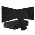 thumbnail image 1 of VEVOR Acoustic Foam Panels, 4 Pack 48 x 24 x 2 inches, Egg Designed Soundproof Wall Panels, Acoustic Panels,Sound Dampening Absorbing Panels for Studio Wall and Ceiling,Black, 1 of 8