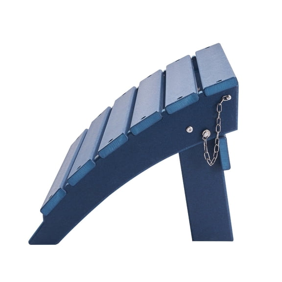 VEVOR Adirondack Ottoman, 15.7L x 18.9W x 13H Inch HDPE Plastic Folding Adirondack Ottoman, Weather-Resistant Foot Rest for Adirondack Chair, Widely U