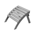 thumbnail image 1 of VEVOR Adirondack Ottoman, 21.5L x 18.9W x 14.8H Inch HDPE Plastic Folding Adirondack Ottoman, Weather-Resistant Foot Rest for Adirondack Chair, Widely Used for Outside Porch Pool Lawn Backyard, Gray, 1 of 9