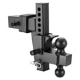 thumbnail image 1 of VEVOR Adjustable Trailer Hitch, Fit 2.5 Inch Receiver, Trailer Hitch Mount with 2 Inch & 2-5/16 Inch Balls, 21000 lbs GTW, 9 Inch Drop, Towing Ball Mounts for RVs, Off-Road Vehicles and Trucks, Black, 1 of 9