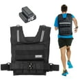 thumbnail image 1 of VEVOR Adjustable Weighted Vest, 35lb Weight Vest with Iron Weights, Shoulder Pad, and Reflective Stripe, Body Weight Vest Exercise Set for Men Women, Workout Equipment, 1 of 9