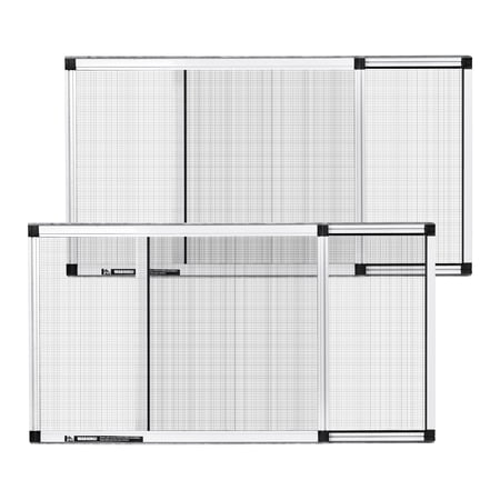 VEVOR Adjustable Window Screen, 15" H x 21" - 40" W, 2 Packs Expandable Windows Screens with Aluminum Frame and Durable Mesh,Horizontal or Convert to Vertical Adjustable Installation, for Home House