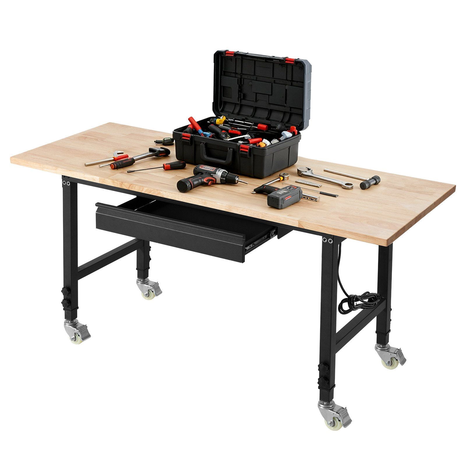 Royal Catering Stainless Steel Work Table Steel Professional Workbench For Kitchen 80x60cm Max 190kg Load Capacity With 2 Levels RCAT-60/60-NW - View #7