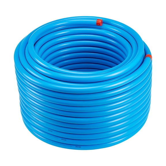 VEVOR Air Compressor Line Kit, 200FT x 3/4", HDPE-Aluminum Compressed Air Piping System, Leak-Proof & Easy-to-Install, Compressed Air Line Tubing Kit for Garages Workshops, Blue
