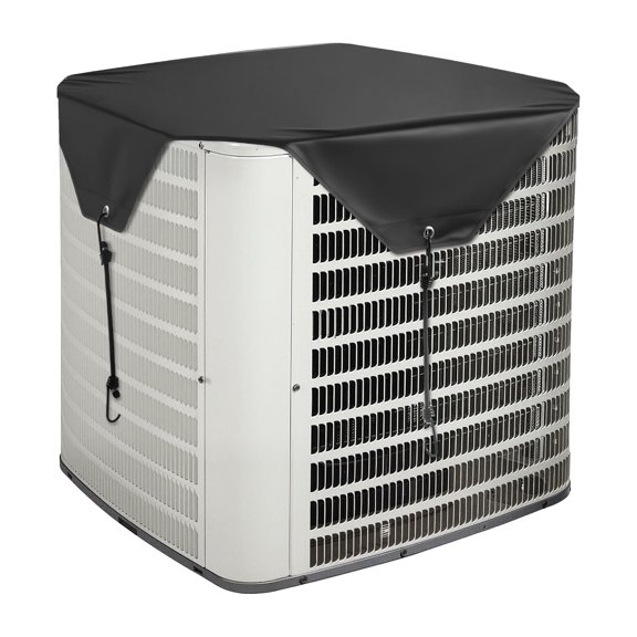 VEVOR Air Conditioner Cover for Outside Units, 28 x 28 inch Central AC Cover for Air Conditioning Unit, Top Universal Mesh Defender Rainproof Easy Install for Outdoor Outside All Seasons, Black