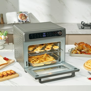 VEVOR Air Fryer Toaster Oven Convection Oven Countertop Stainless Steel 28QT 1700W