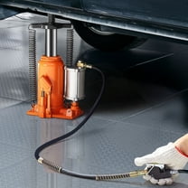 VEVOR Air Hydraulic Bottle Jack, 20 Ton (44092 lbs) Capacity, 10.2-19.5 Inch Lifting Range, Pneumatic/Manual Heavy Duty Welded Bottle Jack with Pump