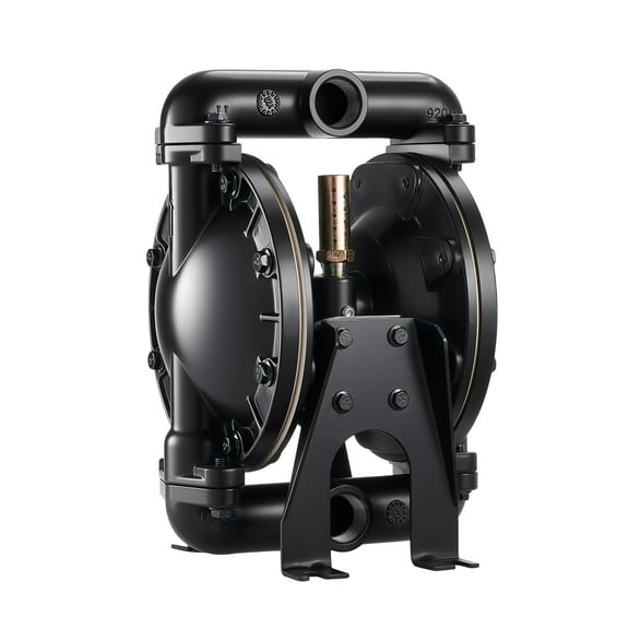 VEVOR Air Operated Double Diaphragm Pump, 35 GPM, 1 inch Inlet & Outlet Pneumatic Waste Oil Transfer Pump, Max 114 PSI, Aluminum Alloy Body, Air-Operated for Diesel, Grease, Kerosene, Gasoline & Oil