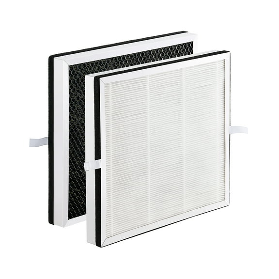 VEVOR Air Purifier Replacement Filter, H13, 3-in-1 Compact & Lightweight Replacement Filter with Sturdy PET Pre-Filter, Easy-to-Grab Purifier Filter with Activated Carbon, Fit for Square Purifier