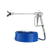 VEVOR Airless Paint Spray Gun and Hose Kit, 3600PSI High Pressure Paint Sprayer Hose Set with 5 Tips, 211, 315, 417, 517, 623, Swivel Joint Airless Spray Gun Kit with Filters, Hose and Extension Rods