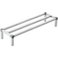 thumbnail image 1 of VEVOR Aluminum Dunnage Rack, 48” x 14” Commercial Food Floor Rack, 8” Off the Floor, 1000 lbs Capacity All-Welded Aluminum Storage Rack, for Storage in Restaurants, Kitchens, Garages and Vehicles, 1 of 9