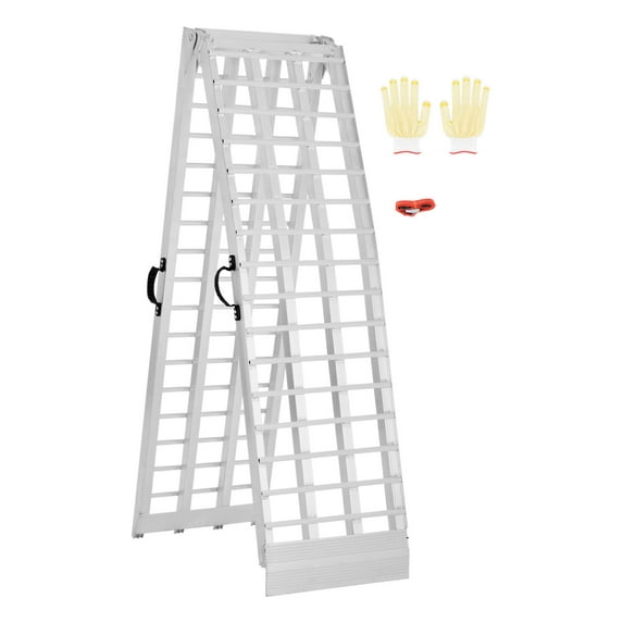 VEVOR Aluminum Ramps, 1000 lbs, 1Pcs Heavy-duty Ramps with Wider Ramp Surface, Universal Stable Loading Ramp with Handles, Fit for Motorcycle, Electric Bicycle, Bicycle, etc.