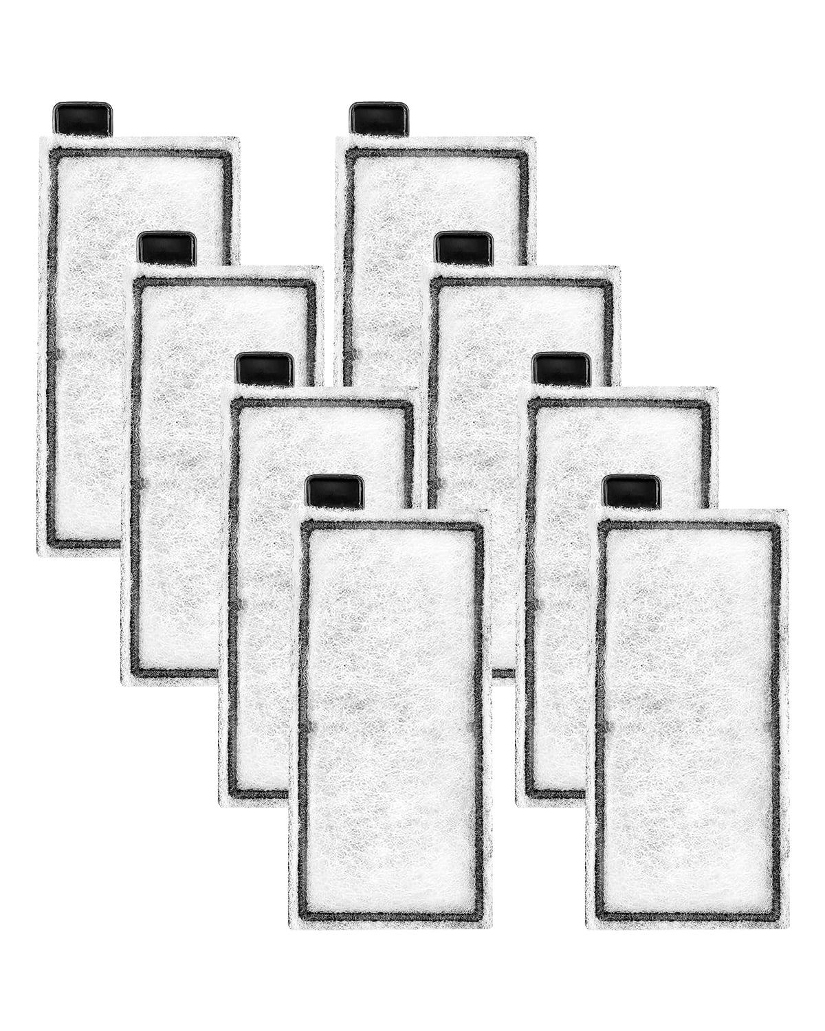 VEVOR Aquarium Filter Cotton, 8 PCS Fish Tank Replacement Filter Cartridges for 5 Gal Glass Aquarium , Fishbowl Accessories with Multi-Layer Filtration Easy Installation, for CL20 Models